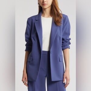 Open Edit Relaxed Fit Blazer – Colbat Blue – Size Large (NWOT)